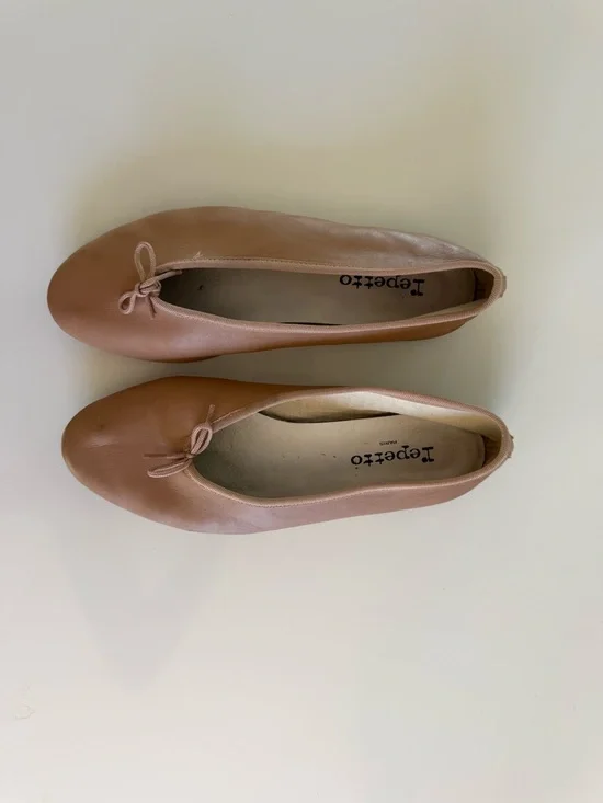 Repetto Lilouh Leather Ballet Flats Carnation Nude Pink Size 40 fits 8.5 or 9 US - Picture 6 of 12